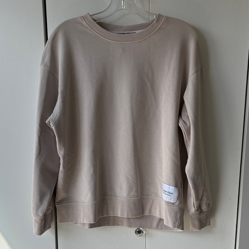 Calvin Klein Light Taupe Crewneck Sweatshirt